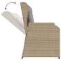 Garden reclining armchair with beige synthetic rattan cushions by , garden benches - Ref: Foro24-368949, Price: 206,22 €, Dis...