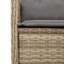 Garden reclining armchair with beige synthetic rattan cushions by , garden benches - Ref: Foro24-368949, Price: 206,22 €, Dis...