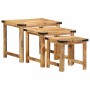 Stackable tables, set of 3, made of solid rough mango wood. by , Side tables - Ref: Foro24-376040, Price: 113,23 €, Discount: %