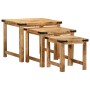 Stackable tables, set of 3, made of solid rough mango wood. by , Side tables - Ref: Foro24-376040, Price: 113,23 €, Discount: %