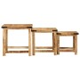 Stackable tables, set of 3, made of solid rough mango wood. by , Side tables - Ref: Foro24-376040, Price: 113,23 €, Discount: %