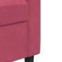 Set of sofas with 4 pieces of red velvet cushions by , Sofas - Ref: Foro24-3278365, Price: 676,68 €, Discount: %