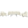 4-piece cream velvet sofa set with cushions by , Sofas - Ref: Foro24-3278449, Price: 724,75 €, Discount: %