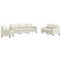 4-piece cream velvet sofa set with cushions by , Sofas - Ref: Foro24-3278449, Price: 718,99 €, Discount: %