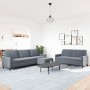 Dreiteiliges Sofaset mit dunkelgrauen Samtkissen. von , Sofas - Ref: Foro24-3278482, Preis: 614,73 €, Rabatt: %