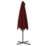 Garden umbrella with burgundy red steel pole 300x230cm by vidaXL, Umbrellas - Ref: Foro24-312518, Price: 76,99 €, Discount: %