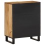 Massiver Mangoholz-Sideboard mit rauer Oberfläche 60x34x75 cm. von , Schließfächer und Lagerschränke - Ref: Foro24-377446, Pr...