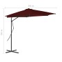 Garden umbrella with burgundy red steel pole 300x230cm by vidaXL, Umbrellas - Ref: Foro24-312518, Price: 102,68 €, Discount: %