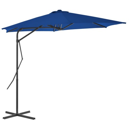 Garden umbrella with blue steel pole 300x230cm by vidaXL, Umbrellas - Ref: Foro24-312521, Price: 76,77 €, Discount: %