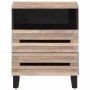 Solid rough mango wood bedside table 50x34x62 cm by , Nightstands - Ref: Foro24-377486, Price: 119,99 €, Discount: %