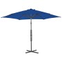 Garden umbrella with blue steel pole 300x230cm by vidaXL, Umbrellas - Ref: Foro24-312521, Price: 76,77 €, Discount: %