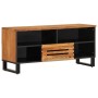 Mueble de TV madera maciza de acacia 100x34x46 cm de , Almacenamiento para CD y DVD - Ref: Foro24-377515, Precio: 118,97 €, D...