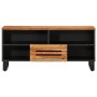 Solid acacia wood TV stand 100x34x46 cm by , CD and DVD storage - Ref: Foro24-377515, Price: 118,97 €, Discount: %