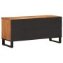 Mueble de TV madera maciza de acacia 100x34x46 cm de , Almacenamiento para CD y DVD - Ref: Foro24-377515, Precio: 131,99 €, D...