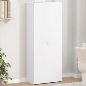 Engineered wood filing cabinet in white, 60x32x153 cm by , Filing cabinets - Ref: Foro24-3276644, Price: 106,84 €, Discount: %