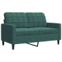 Dreiteiliges Sofaset mit dunkelgrünen Samtkissen. von , Sofas - Ref: Foro24-3278373, Preis: 664,71 €, Rabatt: %