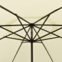 Garden umbrella with LED lights metal pole 400 cm sand by vidaXL, Umbrellas - Ref: Foro24-312530, Price: 101,87 €, Discount: %