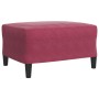 Three-piece velvet sofa set with red wine cushions by , Sofas - Ref: Foro24-3278505, Price: 574,36 €, Discount: %