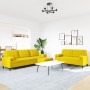 3-piece velvet yellow sofa set with cushions by , Sofas - Ref: Foro24-3278507, Price: 552,59 €, Discount: %