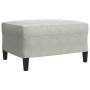 Set of sofas with 4 light gray velvet cushions by , Sofas - Ref: Foro24-3278461, Price: 756,71 €, Discount: %