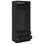 Engineered wood black wardrobe 80x50x200 cm by , Wardrobes - Ref: Foro24-3307748, Price: 194,73 €, Discount: %