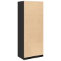 Armario de madera de ingeniería negro 80x50x200 cm de , Armarios roperos - Ref: Foro24-3307748, Precio: 194,48 €, Descuento: %