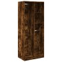 Armario madera de ingeniería color roble ahumado 80x50x200 cm de , Armarios roperos - Ref: Foro24-3307760, Precio: 177,63 €, ...