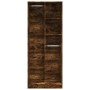 Engineered wood wardrobe in smoked oak color, 80x50x200 cm by , Wardrobes - Ref: Foro24-3307760, Price: 177,63 €, Discount: %