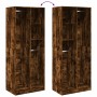 Engineered wood wardrobe in smoked oak color, 80x50x200 cm by , Wardrobes - Ref: Foro24-3307760, Price: 177,63 €, Discount: %