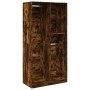 Armario madera contrachapada color roble ahumado 100x50x200 cm de , Armarios roperos - Ref: Foro24-3307769, Precio: 196,88 €,...