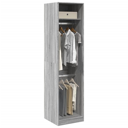 Armario de madera de ingeniería gris Sonoma 50x50x200 cm de , Armarios roperos - Ref: Foro24-3307788, Precio: 137,42 €, Descu...