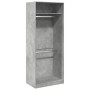 Engineered wood wardrobe in concrete gray, 80x50x200 cm. by , Wardrobes - Ref: Foro24-3307795, Price: 166,68 €, Discount: %