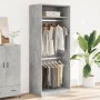 Engineered wood wardrobe in concrete gray, 80x50x200 cm. by , Wardrobes - Ref: Foro24-3307795, Price: 166,68 €, Discount: %