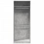 Engineered wood wardrobe in concrete gray, 80x50x200 cm. by , Wardrobes - Ref: Foro24-3307795, Price: 166,68 €, Discount: %