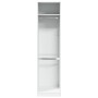 White plywood wardrobe 50x50x200 cm by , Wardrobes - Ref: Foro24-3307783, Price: 137,58 €, Discount: %