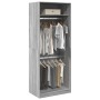 Engineered wood wardrobe in Sonoma grey, 80x50x200 cm. by , Wardrobes - Ref: Foro24-3307797, Price: 177,66 €, Discount: %