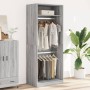 Engineered wood wardrobe in Sonoma grey, 80x50x200 cm. by , Wardrobes - Ref: Foro24-3307797, Price: 177,66 €, Discount: %