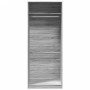 Engineered wood wardrobe in Sonoma grey, 80x50x200 cm. by , Wardrobes - Ref: Foro24-3307797, Price: 177,66 €, Discount: %