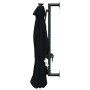 Wall umbrella with LEDs and metal pole 300 cm black by vidaXL, Umbrellas - Ref: Foro24-312528, Price: 118,68 €, Discount: %