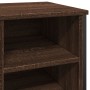 Engineered wood smoked oak shoerack 90x38x61.5 cm by , Shoe racks and shoe organizers - Ref: Foro24-848648, Price: 101,99 €, ...