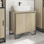 Bathroom vanity cabinet made of Sonoma oak engineered wood, measuring 60x35x60 cm. by , Bathroom furniture - Ref: Foro24-8486...