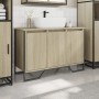 Bathroom vanity cabinet in engineered oak Sonoma wood 91x35x60 cm by , Bathroom furniture - Ref: Foro24-848660, Price: 97,25 ...