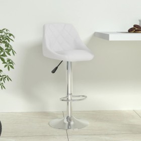 White synthetic leather kitchen stool by , Kitchen stools - Ref: Foro24-335169, Price: 92,99 €, Discount: %