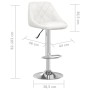 White synthetic leather kitchen stool by , Kitchen stools - Ref: Foro24-335169, Price: 92,99 €, Discount: %