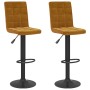 Kitchen stools 2 units brown velvet by , Kitchen stools - Ref: Foro24-335761, Price: 120,43 €, Discount: %