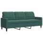 Set of sofas with 2 dark green velvet cushions by , Sofas - Ref: Foro24-3278413, Price: 517,17 €, Discount: %