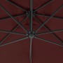 Cantilever umbrella with a 300 cm burgundy red steel pole by vidaXL, Umbrellas - Ref: Foro24-312506, Price: 131,14 €, Discoun...