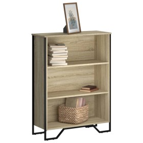 Engineered wood bookshelf in Sonoma oak, 80x31x106 cm. by , Bookcases and shelves - Ref: Foro24-848625, Price: 67,08 €, Disco...