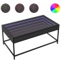 Coffee table with Infinity LED black 90x50x41 cm by , Coffee table - Ref: Foro24-847687, Price: 123,43 €, Discount: %