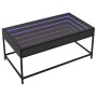 Coffee table with Infinity LED black 90x50x41 cm by , Coffee table - Ref: Foro24-847687, Price: 123,43 €, Discount: %